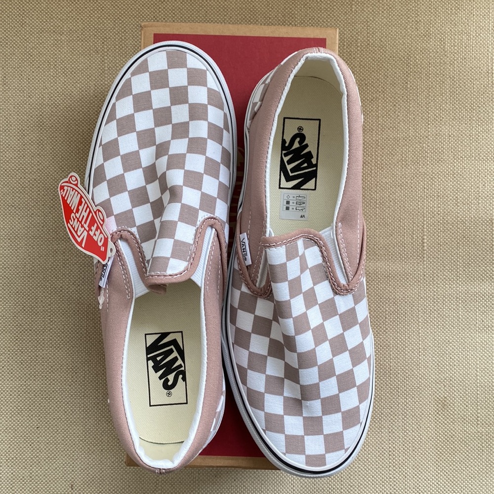 Vans Classic Slip-On Checkerboard Etherea/White
